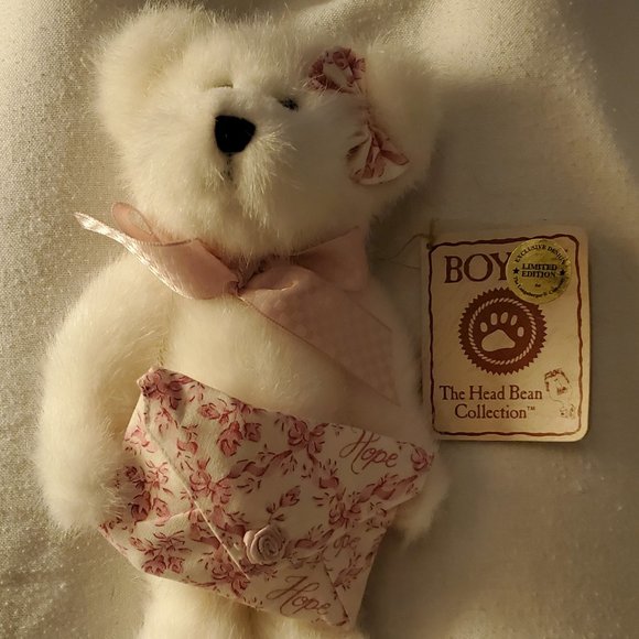 Boyd's Bear Longaberger Bear Breast Cancer Limited Edition 'Lil Love' Hope Bear - Picture 1 of 3